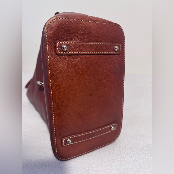 Dooney & Bourke Florentine Lily Bucket shoulder bag caramel/natural brown - Picture 7 of 9